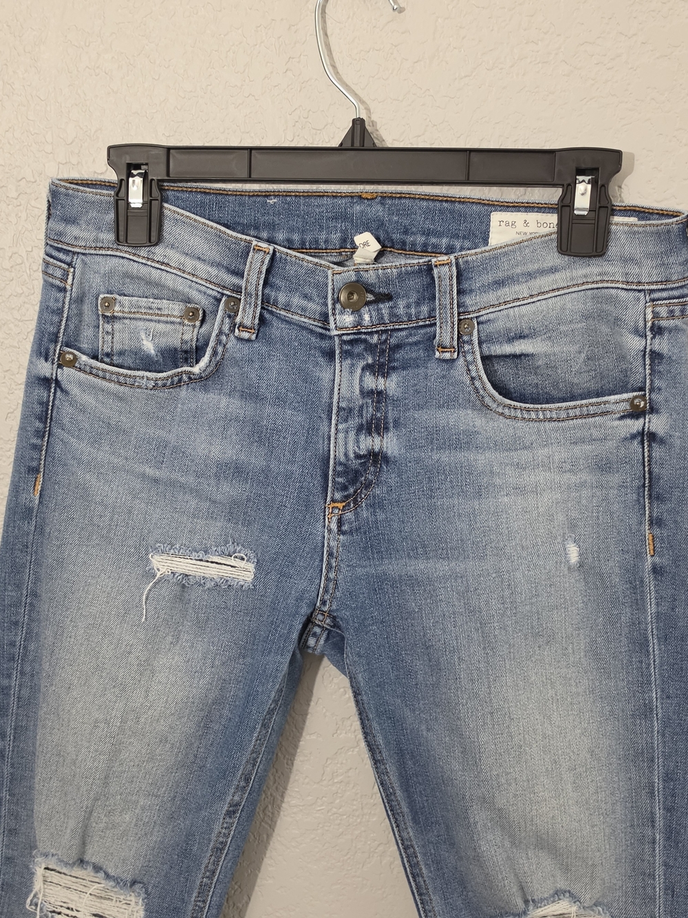 rag & bone The Dre Slim Fit Boyfriend/Skinny Jeans In Carter Womens 27 - Picture 2 of 11